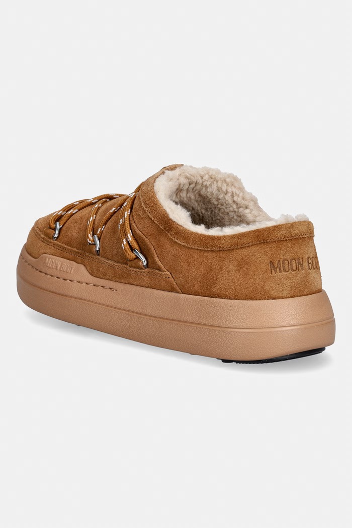 Obuv Semišové papuče Moon Boot MB PARK SLIPPER 80D2470210.M008 hnedá