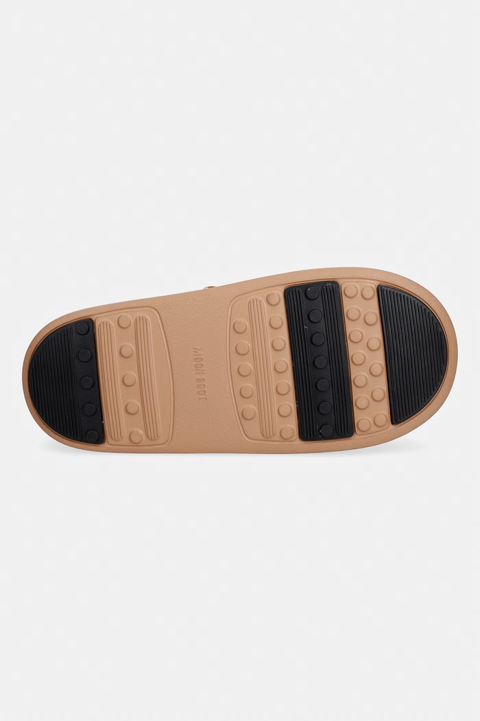 Semišové papuče Moon Boot MB PARK SLIPPER 80D2470210.M008 hnedá