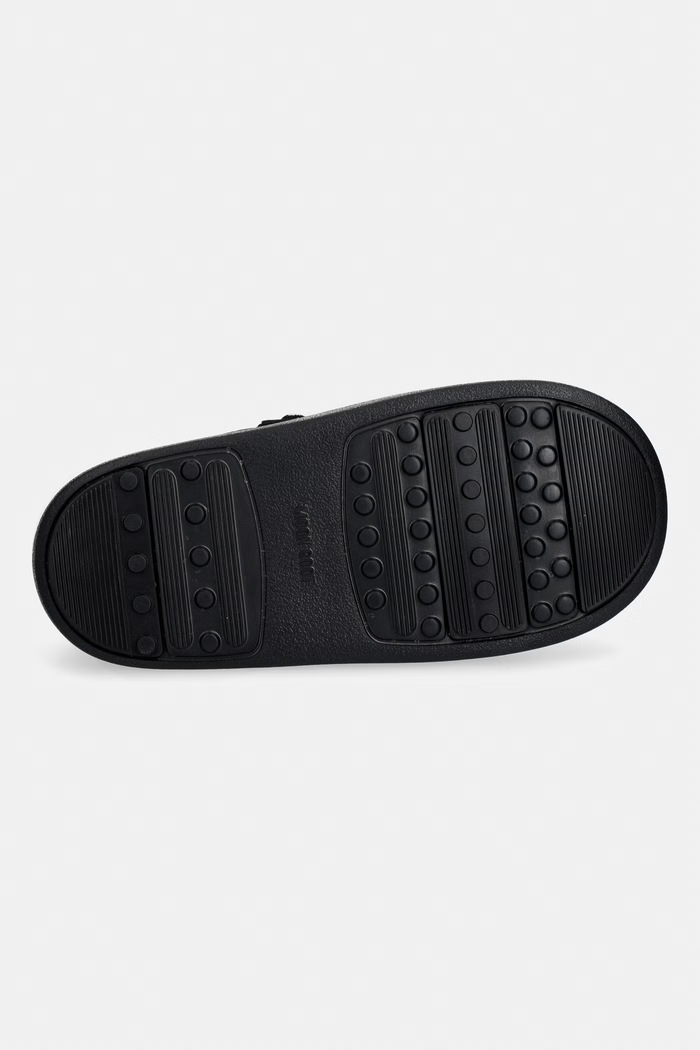 Moon Boot papuci din piele întoarsă MB PARK SLIPPER 80D2470210.N001 negru