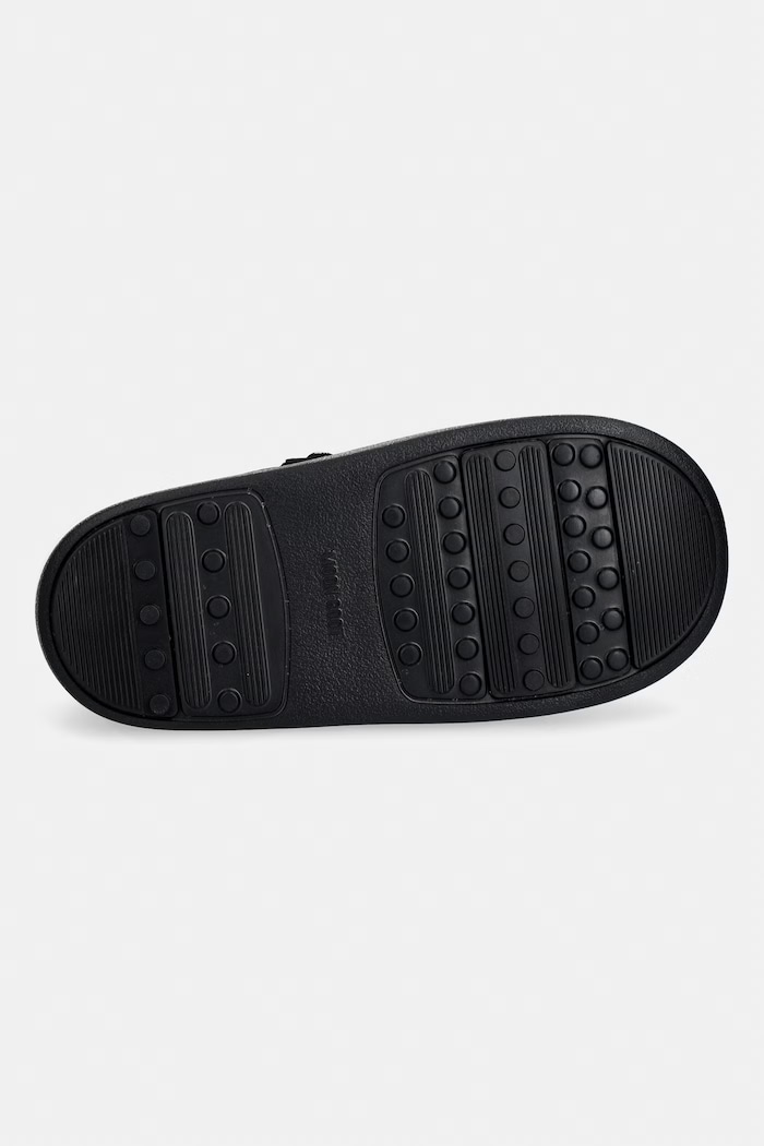 Moon Boot papuci din piele întoarsă MB PARK SLIPPER 80D2470210.N001 negru