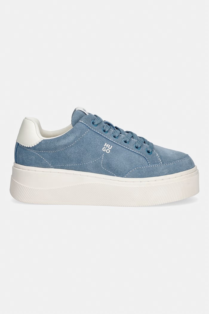 HUGO Lyzz Plt sneakers pentru femei, din piele întoarsă 50563581.442 albastru SS26