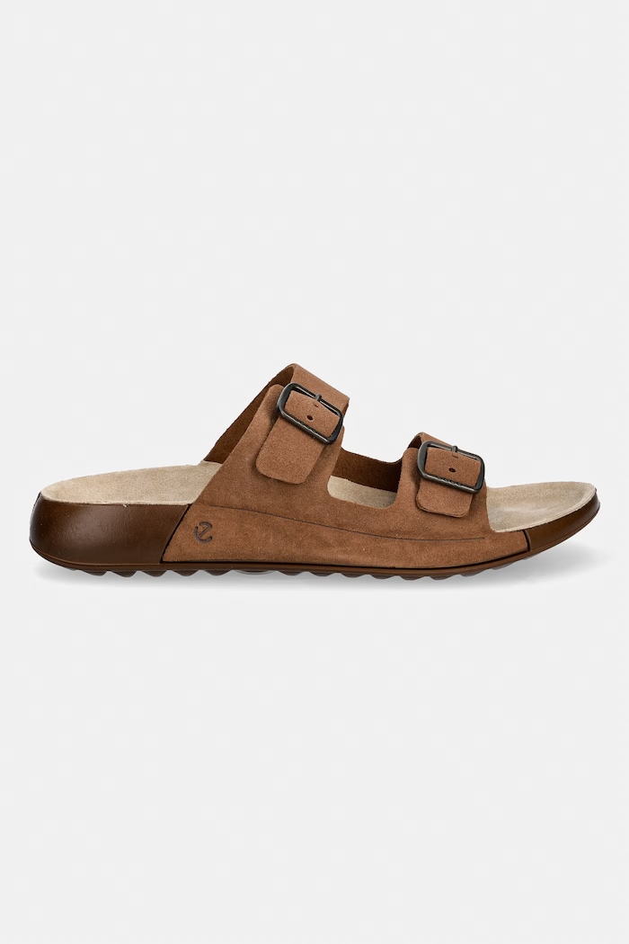 Semišové šľapky Ecco Cozmo W 206913.05034 hnedá SS26