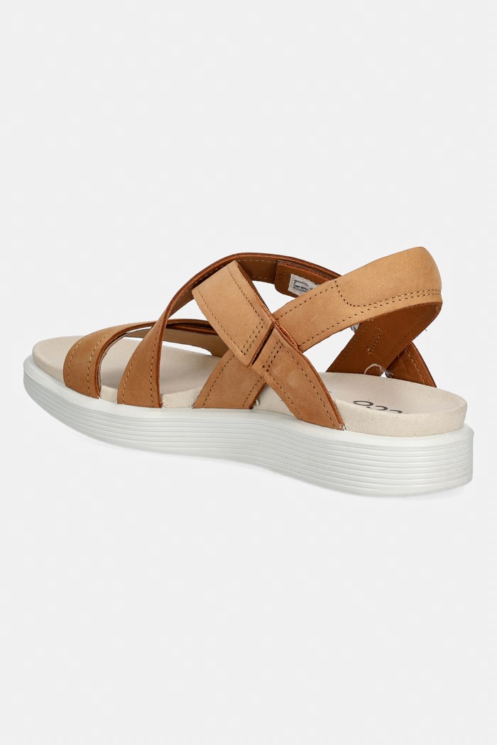 Obuv Nubukové sandále Ecco Soft Sandal W 238813.02021 hnedá