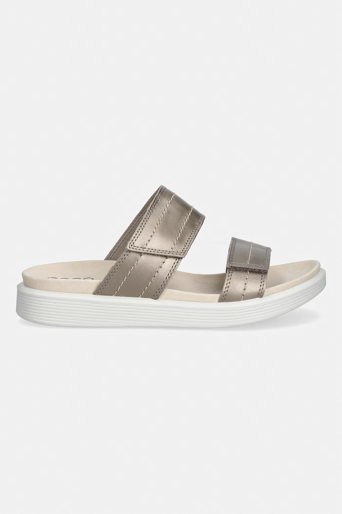 Ecco šľapky dámske kožené Soft Sandal W 238833.61652 béžová SS26
