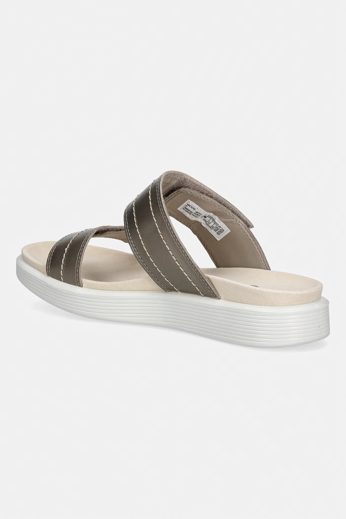 Obuv Ecco šľapky dámske kožené Soft Sandal W 238833.61652 béžová