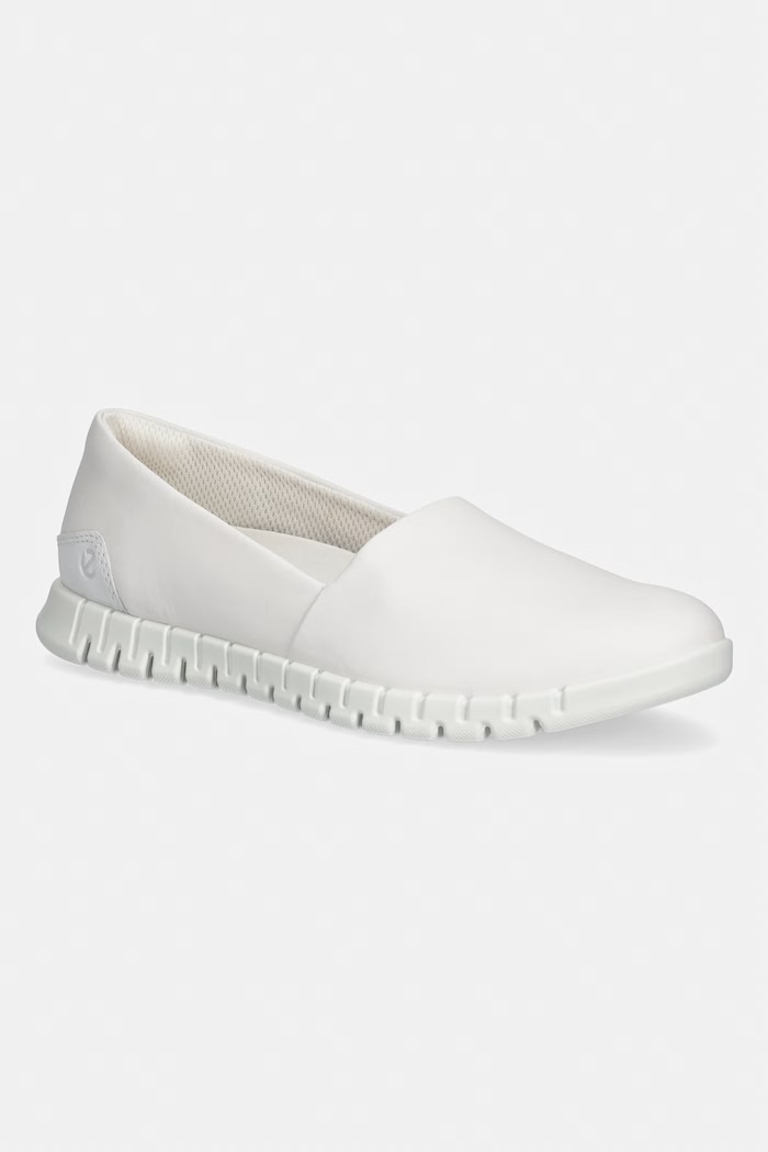Kožené espadrilky Ecco Gruuv Lite W přírodní kůže bílá 246313.52292