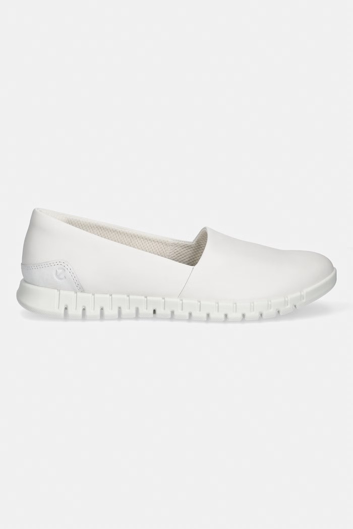 Kožené espadrilky Ecco Gruuv Lite W 246313.52292 bílá SS26