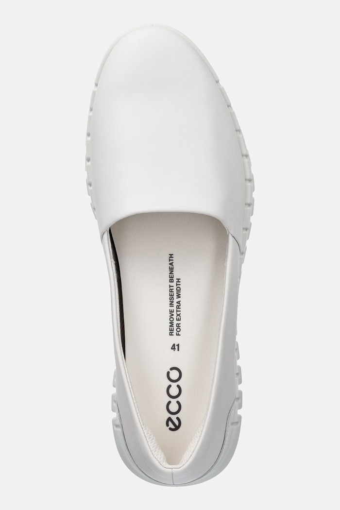 Kožené espadrilky Ecco Gruuv Lite W bílá 246313.52292
