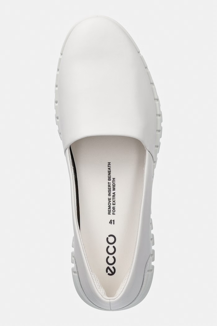 Kožené espadrilky Ecco Gruuv Lite W bílá 246313.52292