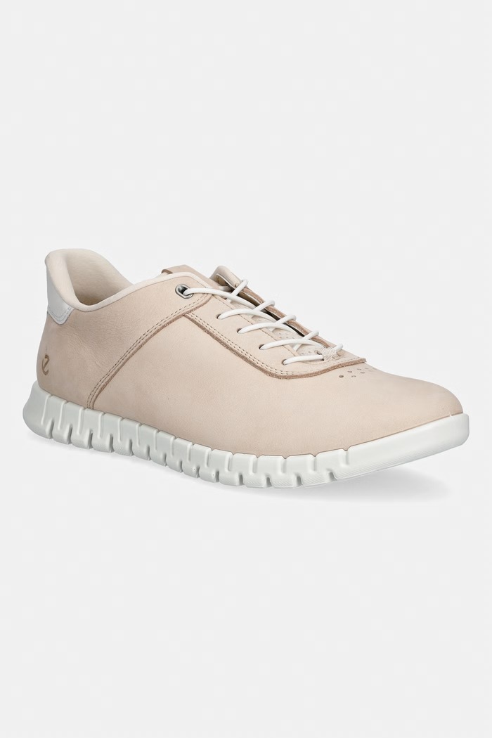 Ecco sneakers din piele Gruuv Lite W textil bej 246323.61531