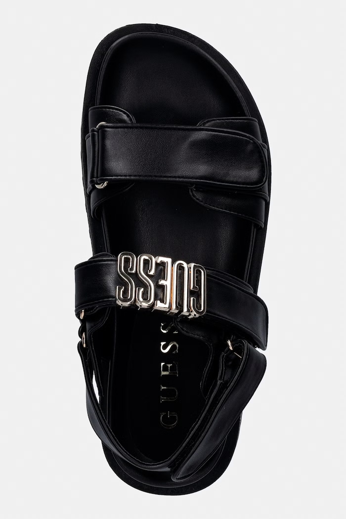 Guess sandały FABELIS czarny FLJFBL.ELE03.BLACK