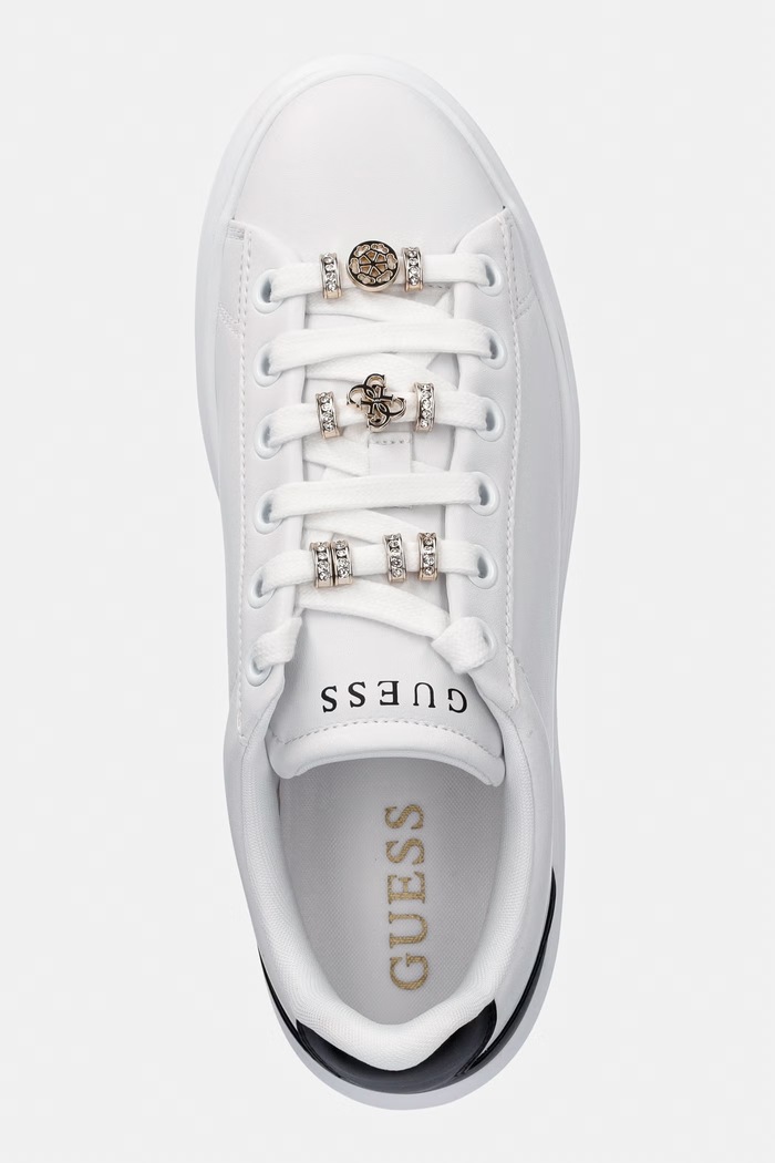 Guess FIONIA sneakers femei alb FLJFIO.ELE12.WHBLK