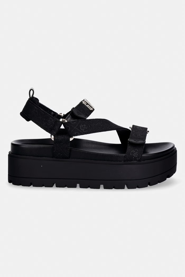 Guess sandále na platforme dámske FETTA FLJFTT.FAL03.BLACK čierna SS26