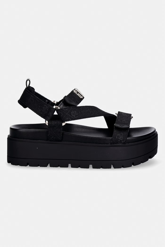 Guess sandále na platforme dámske FETTA FLJFTT.FAL03.BLACK čierna SS26