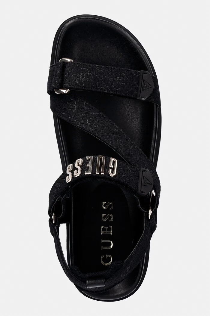 Guess sandále na platforme dámske FETTA čierna FLJFTT.FAL03.BLACK