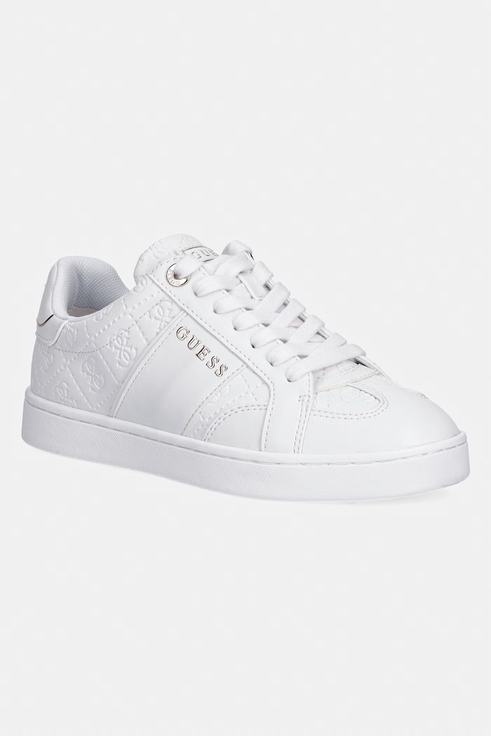 Guess sneakersy JRONE4 imitacja skóry licowej biały FLJRO4.FAL12.WHITE