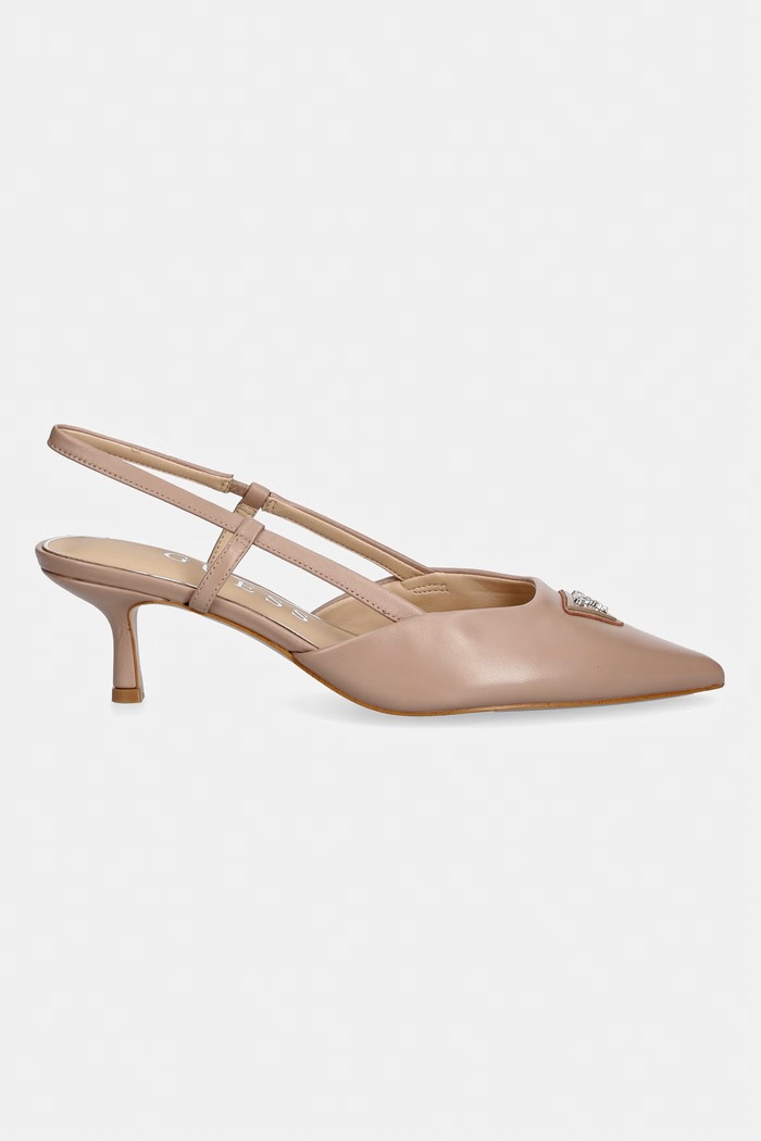Guess στιλέτο δερμάτινο YANNO2 FLJY2N.LEA05.NUDE μπεζ SS26