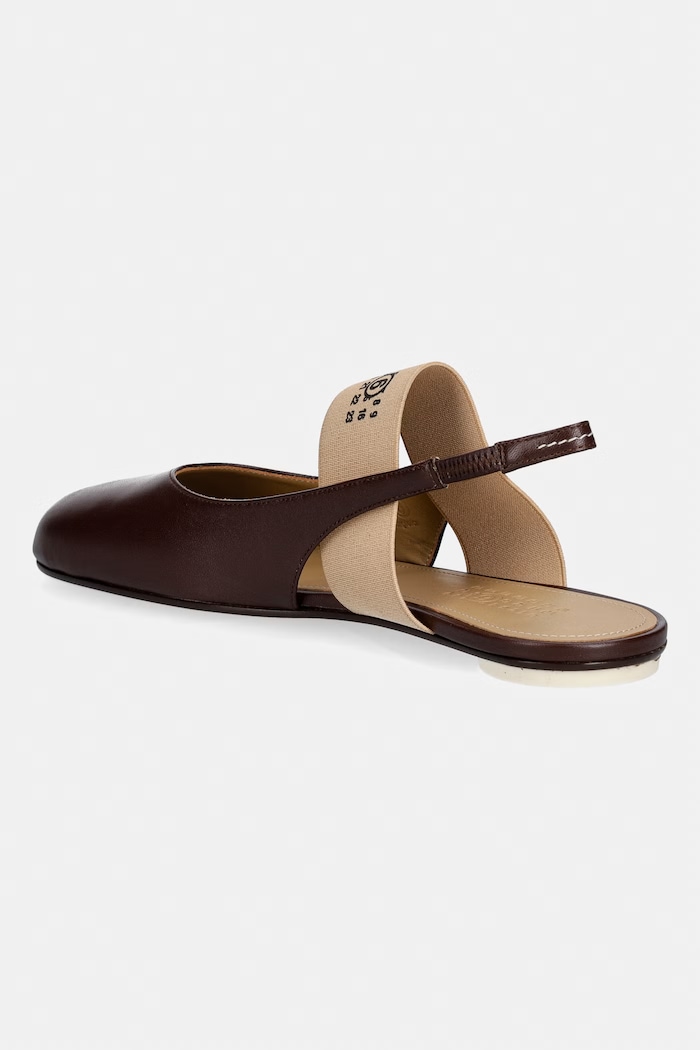 Cipők MM6 Maison Margiela Bőr szandál S59WP0212.P3628.T2259 barna