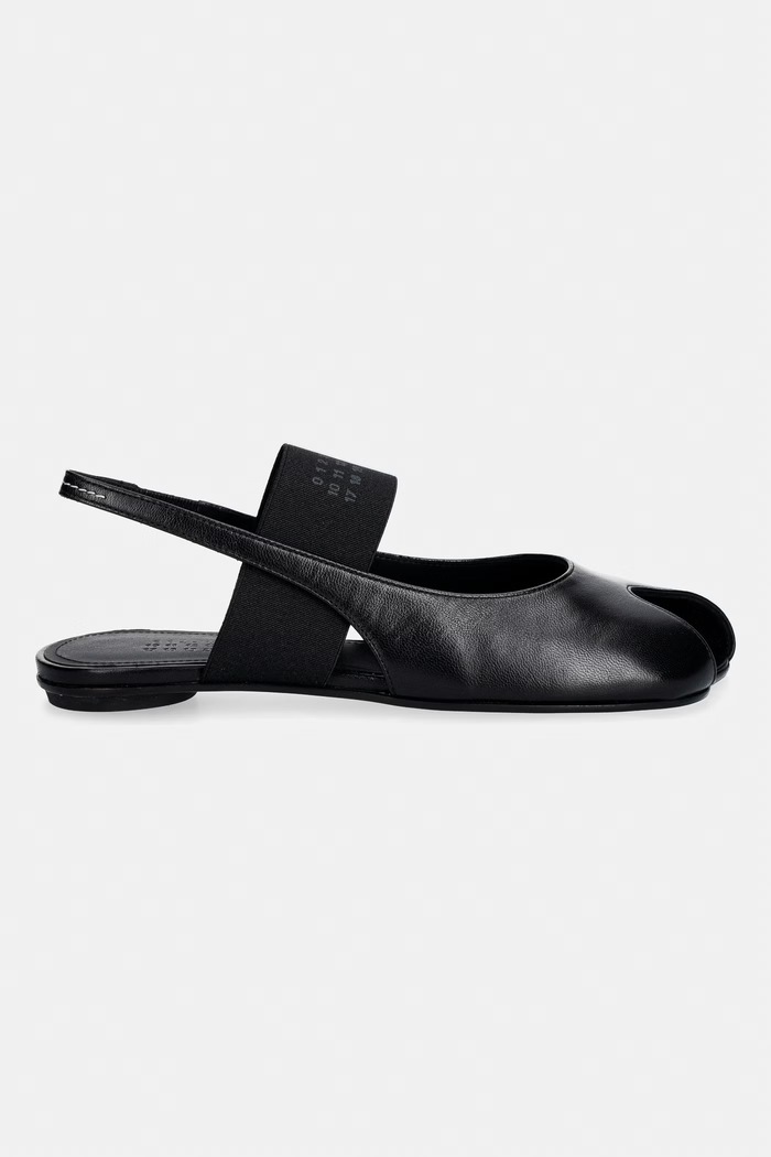 MM6 Maison Margiela Сандали с отворен ток женски кожени S59WP0212.P3628.T8013 черен SS26