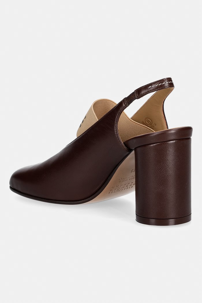 Obuv MM6 Maison Margiela Kožené sandále MM6 Maison Margiela S59WP0213.P3628.T2259 hnedá