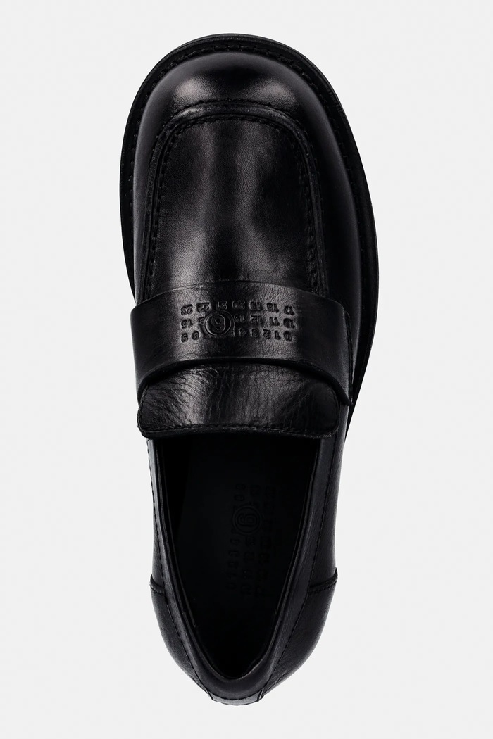 MM6 Maison Margiela leather loafers black S59WR0098.P7431.T8013