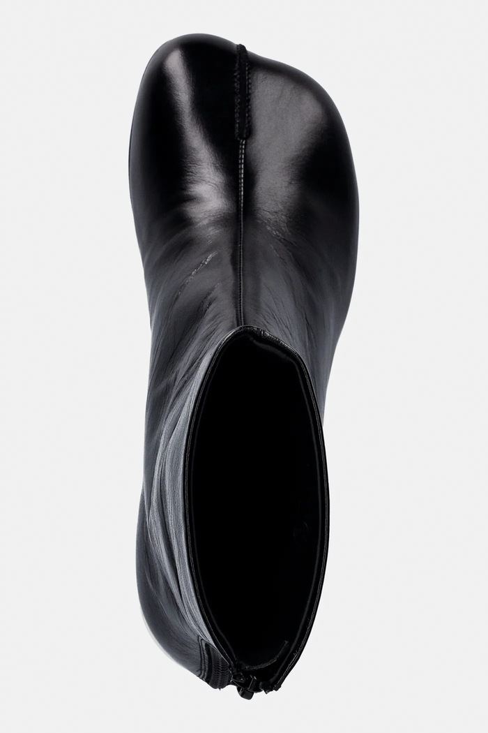 Kožené členkové topánky MM6 Maison Margiela čierna S59WU0265.P7560.T8013