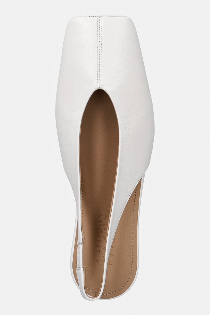 MM6 Maison Margiela balerini piele bej S59WX0079.P3628.T1053