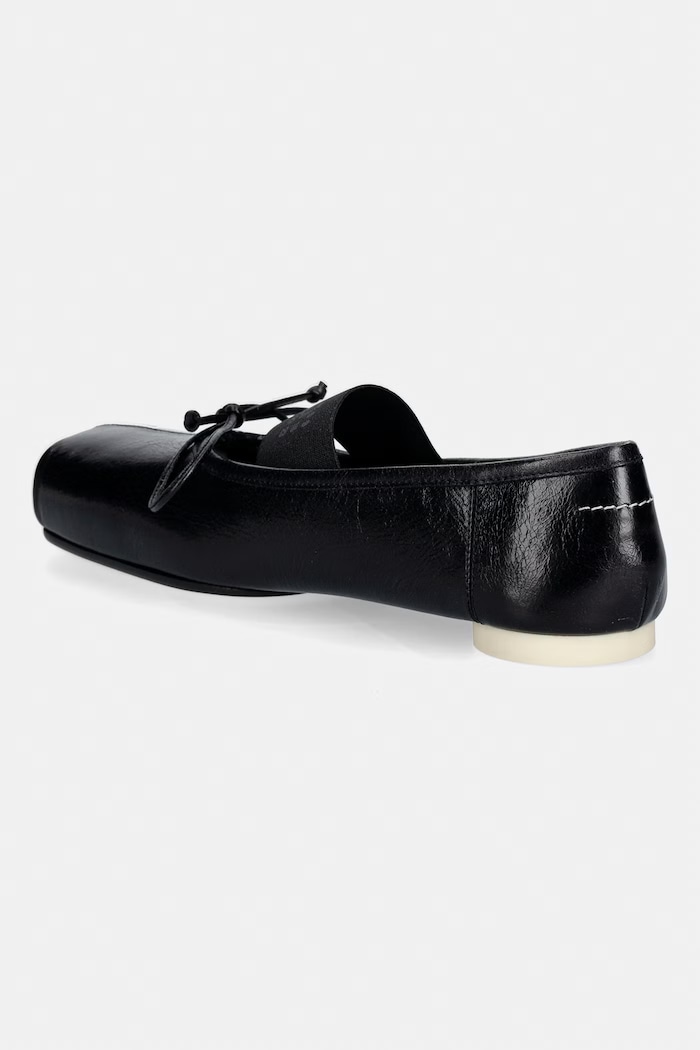 Încălțăminte MM6 Maison Margiela balerini din piele S59WZ0103.P7561.T8013 negru