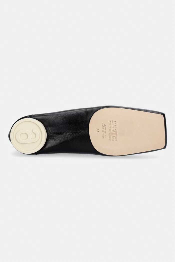 MM6 Maison Margiela balerini din piele S59WZ0103.P7561.T8013 negru