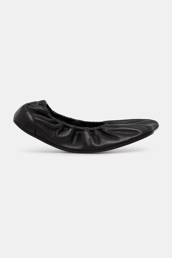 Кожени балеринки MM6 Maison Margiela S59WZ0105.P7557.T8013 черен SS26