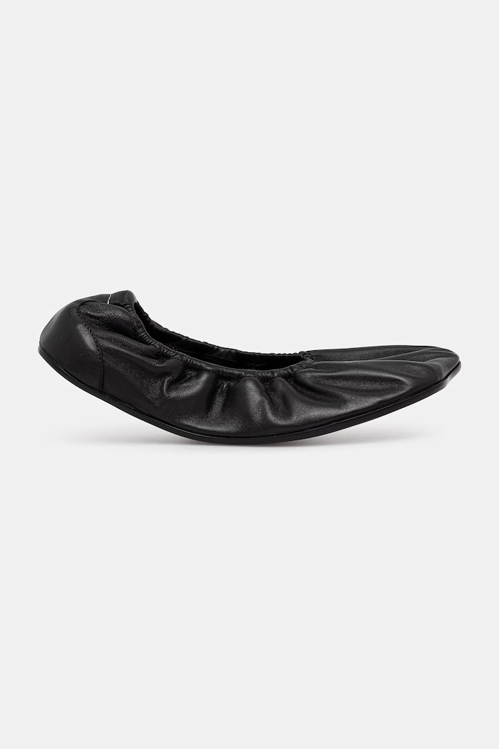 Кожени балеринки MM6 Maison Margiela S59WZ0105.P7557.T8013 черен SS26