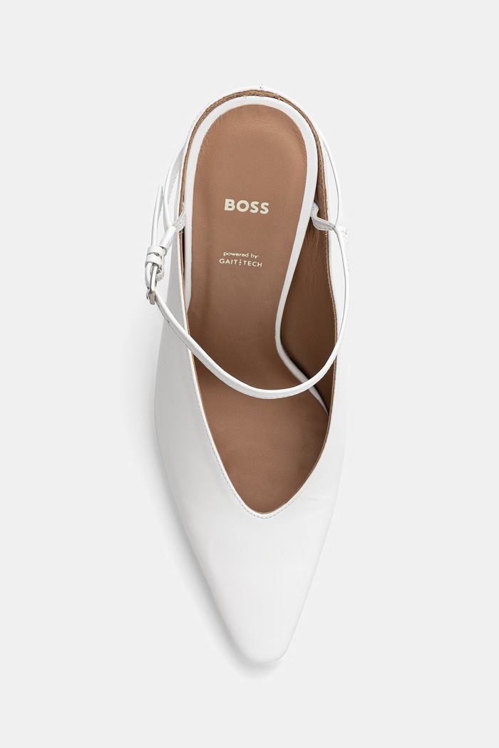 BOSS lodičky kožené Charlize biela 50563993.100