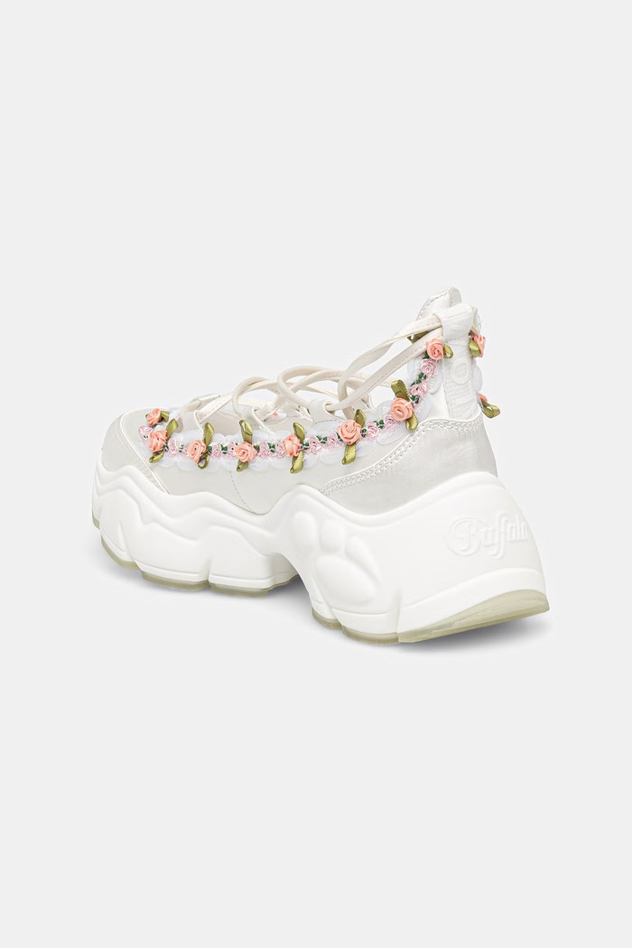 Încălțăminte Buffalo Binary Ghillie Rose sneakers pentru femei 1620067 bej