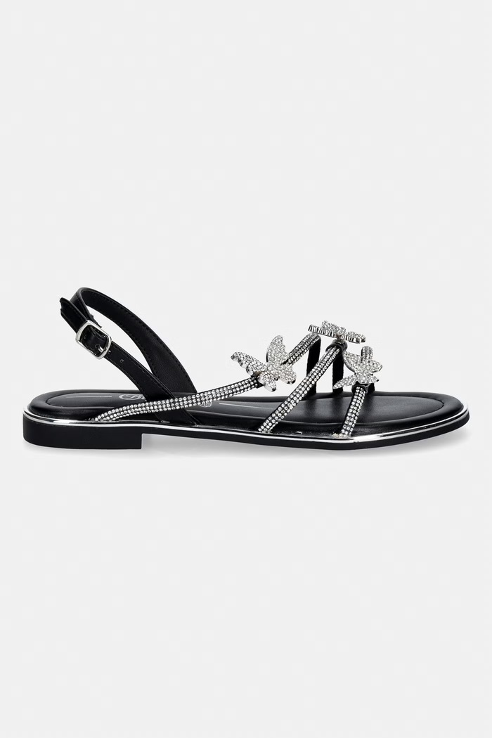 Buffalo σανδάλια Γυναικεία Kira Snd Butterfly 1601284 μαύρο SS26