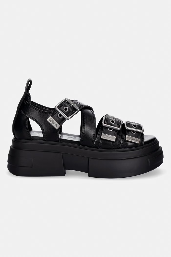 Buffalo sandále Bolt Snd Buckle 1602308 čierna SS26