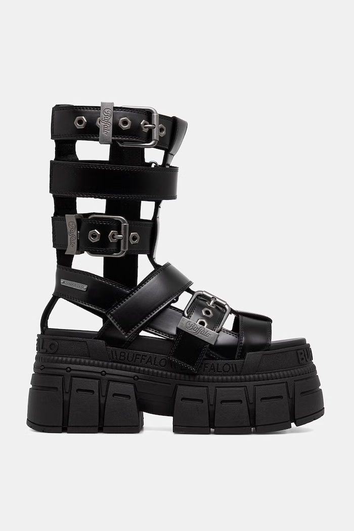 Buffalo sandale pentru femei Gospher Zeus 1602311 negru SS26