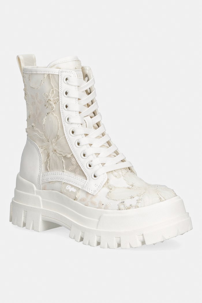 Buffalo dámske workery Aspha Rld Bloom Flower biela 1622695