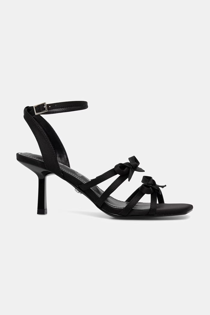 Buffalo sandále na ihličkovom podpätku Kaida Bow 1291676 čierna SS26