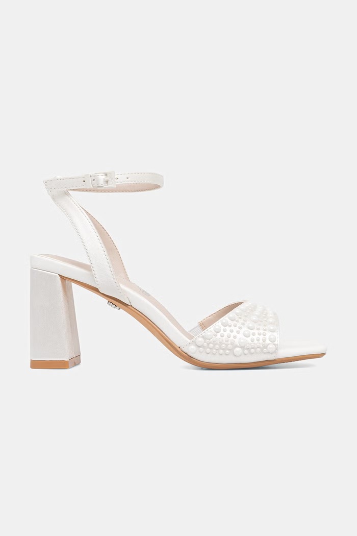 Buffalo sandały na słupku Ashley Pearl 1291688 biały SS26