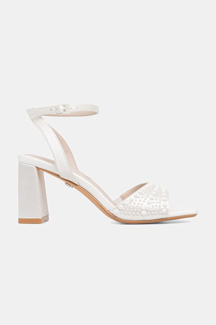 Buffalo sandały na słupku Ashley Pearl 1291688 biały SS26