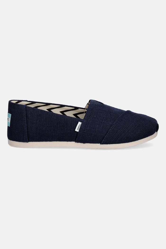 Toms espadrile z ravnim podplatom ženske ALPARGATA CLASSIC 10020790 mornarsko modra SS26