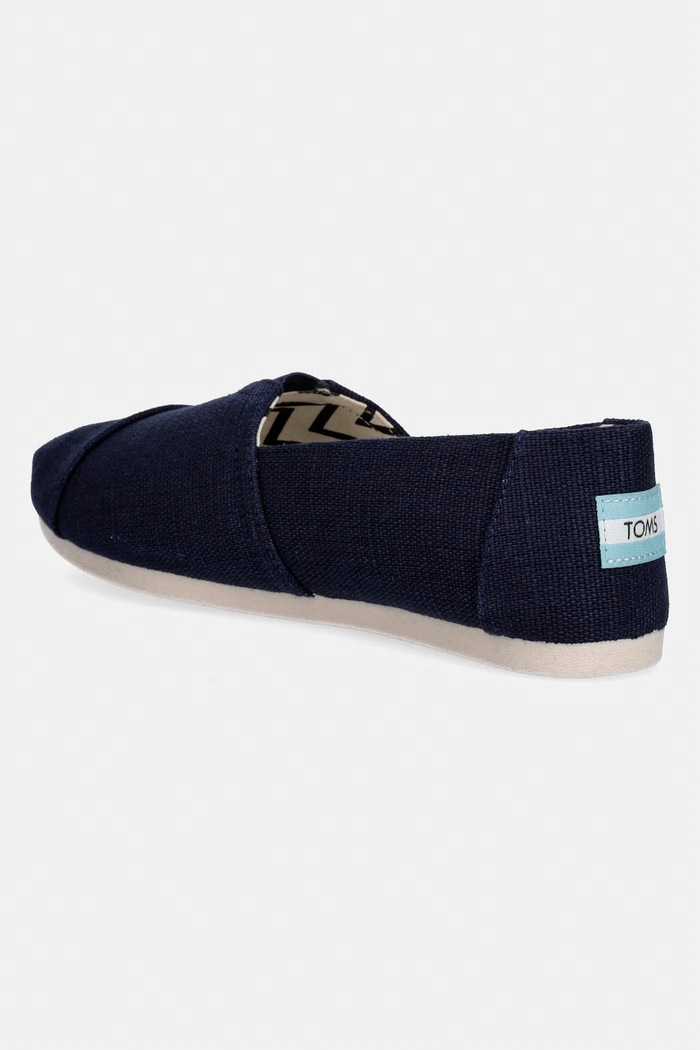 Obutev Toms espadrile z ravnim podplatom ženske ALPARGATA CLASSIC 10020790 mornarsko modra