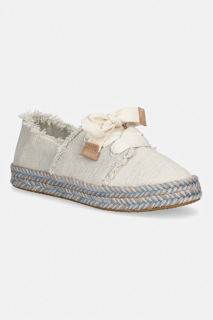 Toms еспадрильї жіночі CAROLINA LACE UP бежевий 10021851