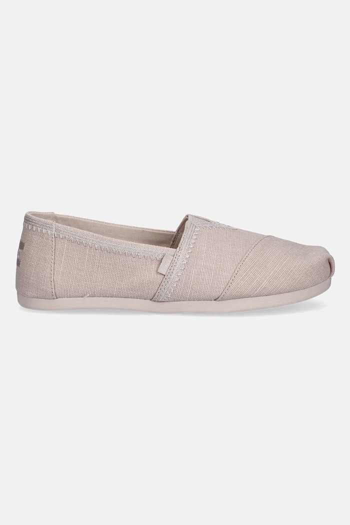 Toms espadrilky na plochom podpätku dámske ALPARGATA CLASSIC 10023040 béžová SS26