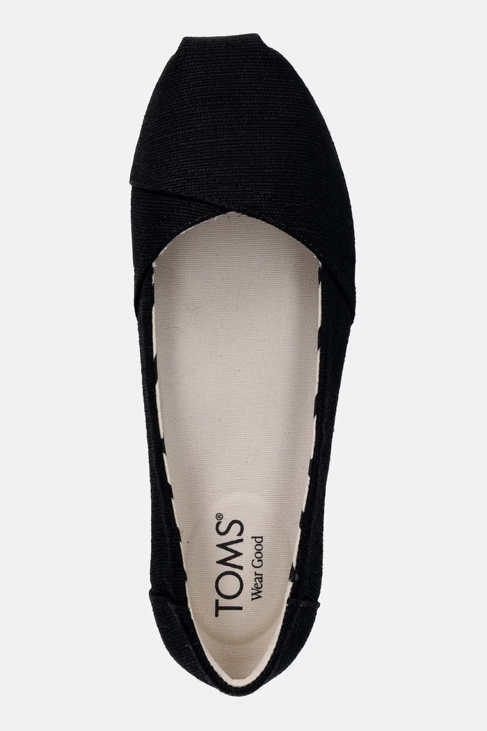 Dámske espadrilky Toms ALPARGATA BALLET čierna 10023027