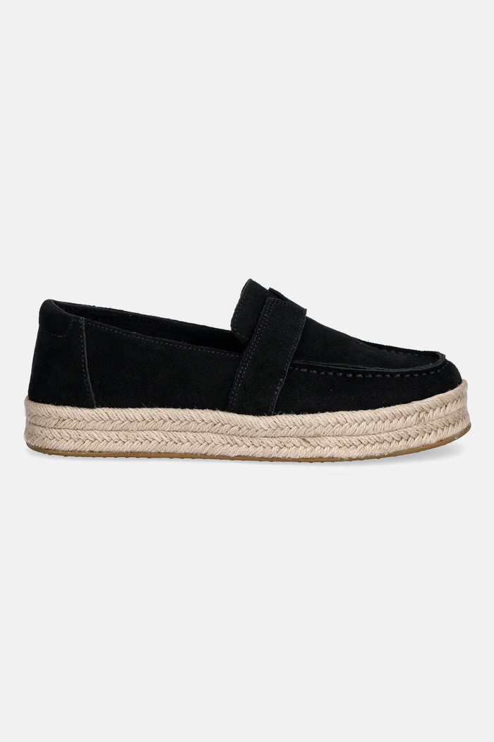 Toms espadrilky dámske semišové BLAKELY 10023067 čierna SS26