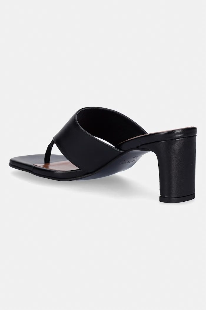 Obuv Kožené žabky Jonak DEVIL CUIR Noir 3800287 čierna