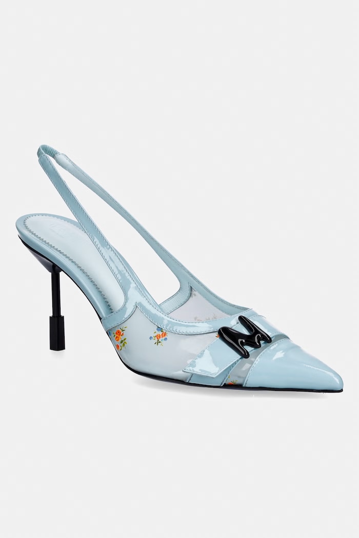 MSGM pantofi cu toc calcai expus albastru 4041MDS747.973.84