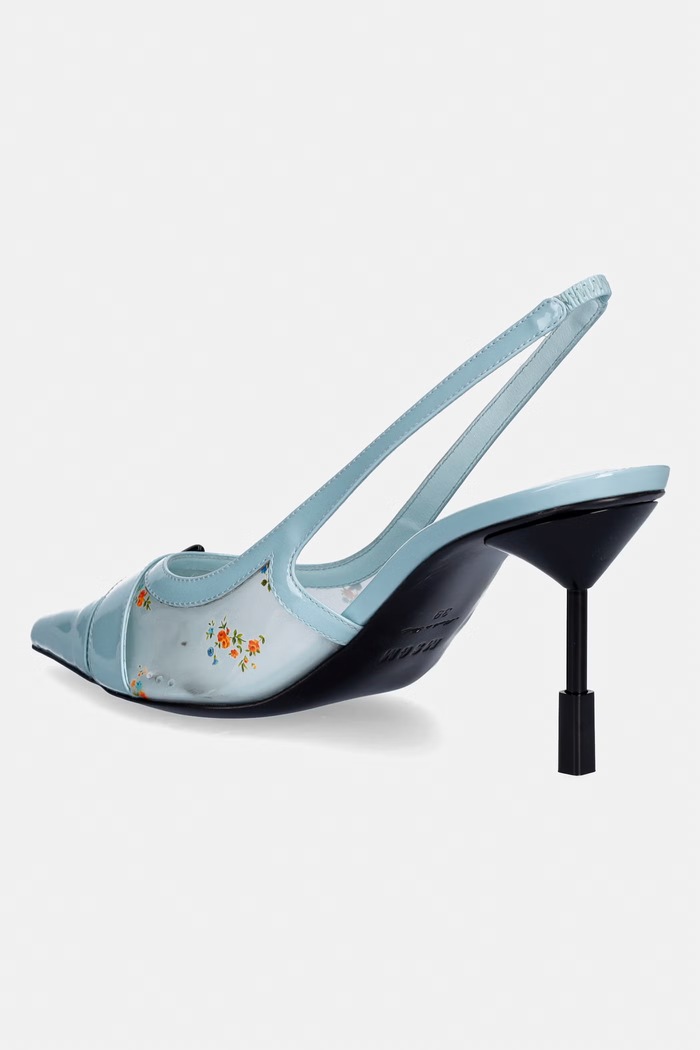 Încălțăminte MSGM pantofi cu toc 4041MDS747.973.84 albastru