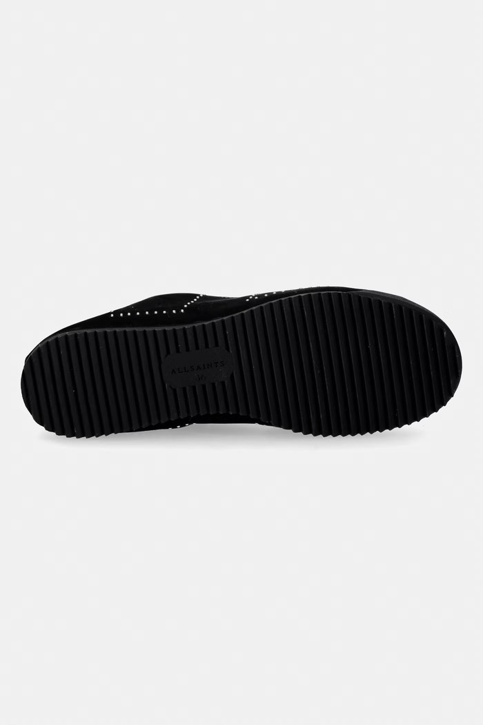 AllSaints sneakers din piele întoarsă Kenny Stud Runner W056FD.BLK negru